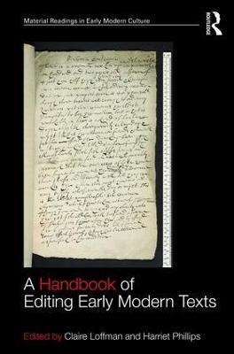 Libro A Handbook Of Editing Early Modern Texts - Claire L...