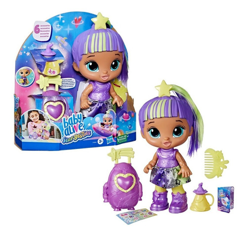 Muñeca Baby Alive Star Besties - Lovely Luna 3, 6 Accesorios