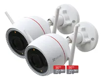 Comprar Kit X2 Camaras De Seguridad Wifi 2k Ezviz + Memorias 128gb