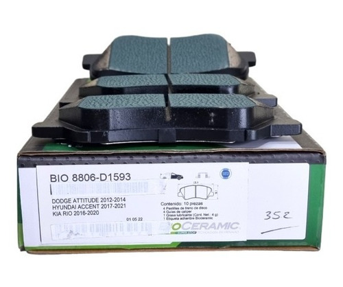 Balatas Delanteras De Fluence 15-17 Bio8806d1593 410603046r