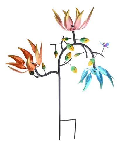 comprar Molinillo De Viento Con Flores Giratorias, Exquisito Jardín,