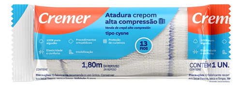 Atadura De Crepom 30x1,80 Mt 09f C/10  - Cremer