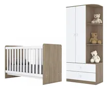 Comprar Combo Dormitorio Infantil: Cuna Transformable + Ropero