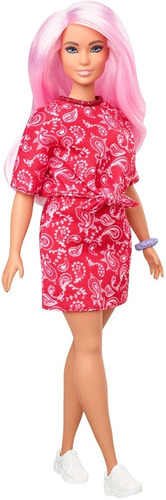 Muñeca Barbie Fashionista Pelo Pink # 151