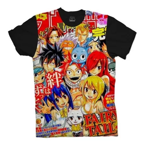 Camisa Exclusiva Natsu Dragneel - Fairy Tail Mangá