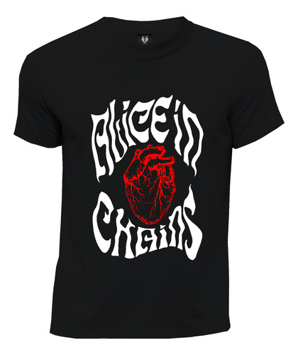 Camiseta Rock Metal Alice In Chains Heart