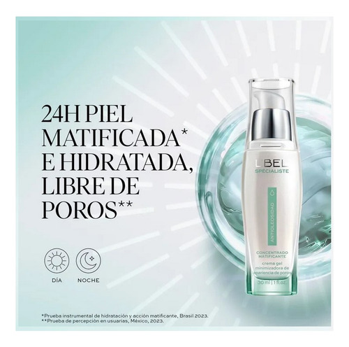 Crema Facial Matificante Antioleosidad Specialiste Lbel 30ml