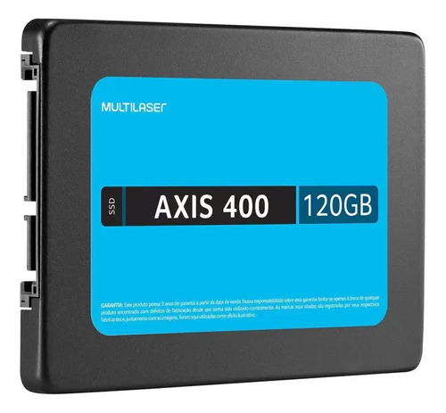 Ssd 120gb Multilaser 2,5 Pol.  Axis 400, Gravacao: 400 Mb/s