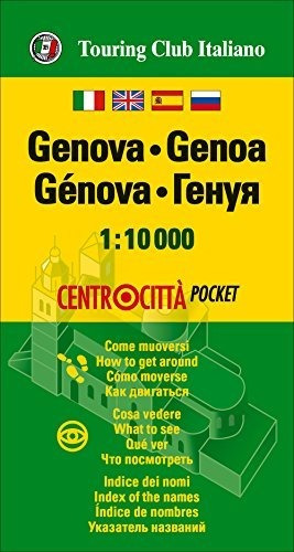 Génova Centrocittà 1:10.000 Plano Callejero Impermeable. Tou