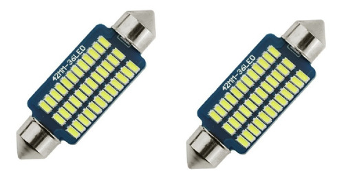 Lampara Tubular  42mm Canbus Ultra Potente 36 Smd X 2