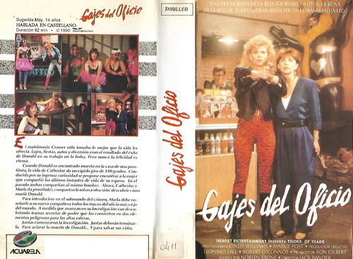 Gajes Del Oficio Vhs Cindy Williams 1988 Español Latino