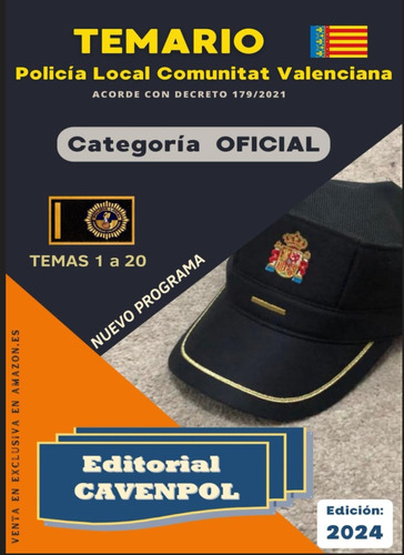 Libro: Temario Oficial De Policia Local Ccaa Valenciana: 1 A