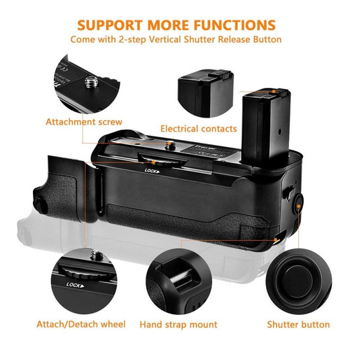 Battery Grip Para Sony A6000 A6100 A6300 A6400