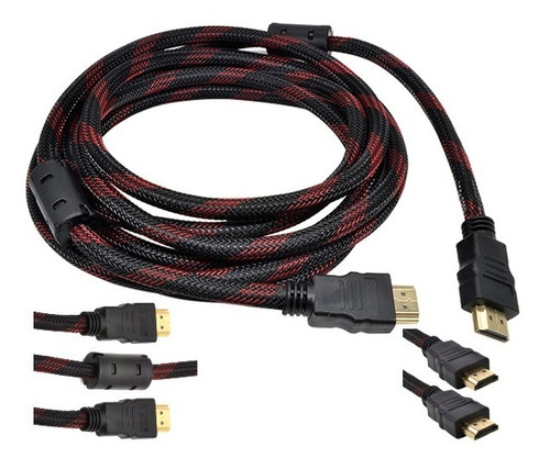 Cable Hdmi 3 Mts Mallado Doble Filtro