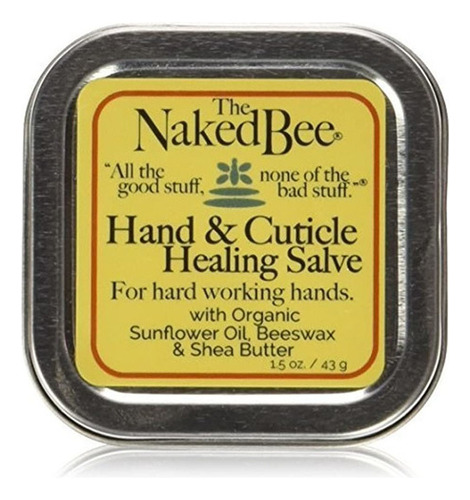 The Naked Bee Hand - Salve Curativa De La Cuticula (1.5 Oz