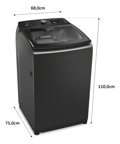 Lavarropas Whirlpool Xpert Dual Wash Wwh10at 10 Kg 220v