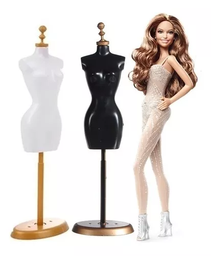 Kit 2 Manequim Para Boneca Barbie Expositor Roupas