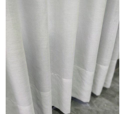 Kit Cortinas Linho Com Forro Blackout 80% - Trilho Duplo
