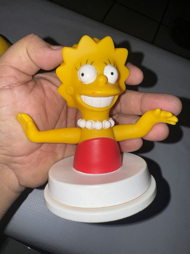Lote De Figuras Coleccionables De Los Simpsons Tapas De Vaso (Usado)