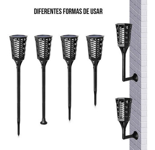 Antorcha Led Lámpara Solar Control De Luz 005