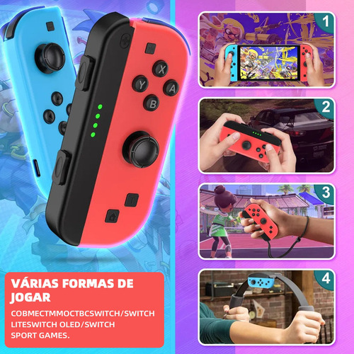 Controle Joystick Sem Fio Yzc-05 Control Para Switch Gray