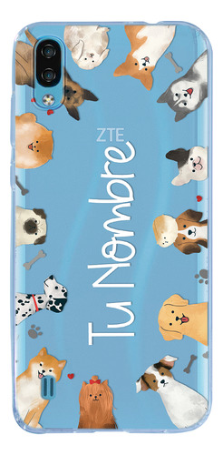 Funda Para Zte Para Mujer Razas Perritos Personalizada