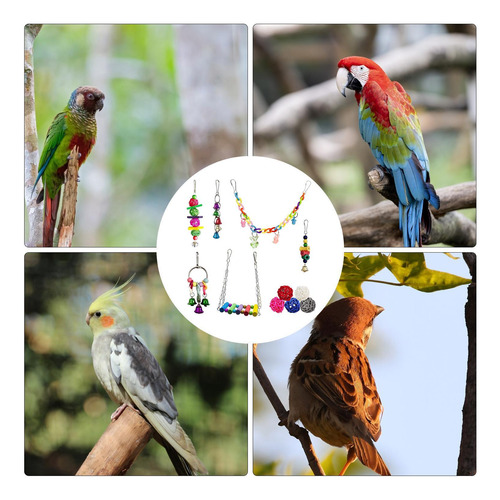 Juego De Juguetes Para Loros Juguetes Para Pájaros Para Peri