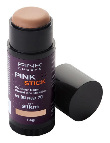 Pink Cheeks Pink Stick Fps 90 21km Prot Solar Fac C/ Cor 14g