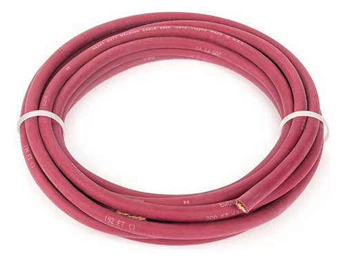 Cable De Soldadura Extra Flexible De Calibre 4 De 600 Volti.