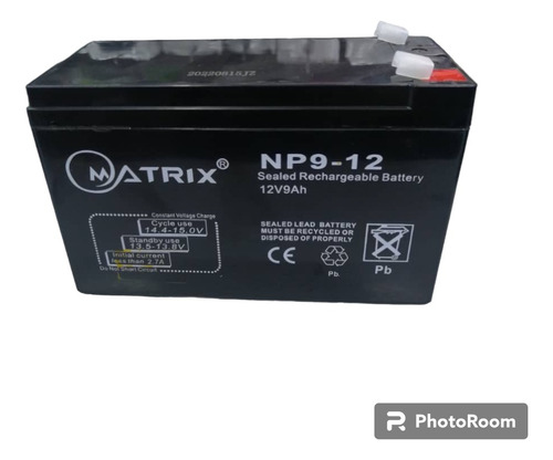 Bateria Ups 12v 3.2 Amp Matrix Cerco Lampara Emergencia