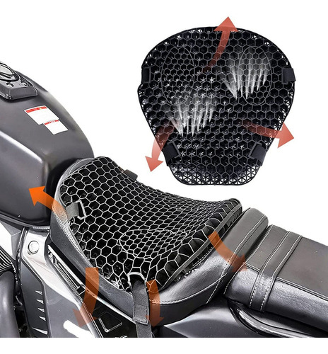 Asiento Amortiguador De Nido De Abeja 0a Moto 3d Honeycomb M