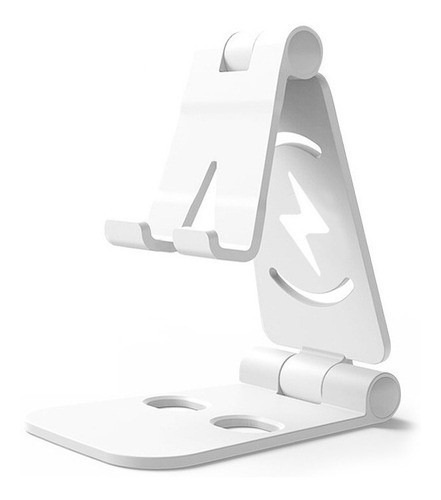 Soporte Universal Plegable Antiderrapante Tablet Celular Color Blanco