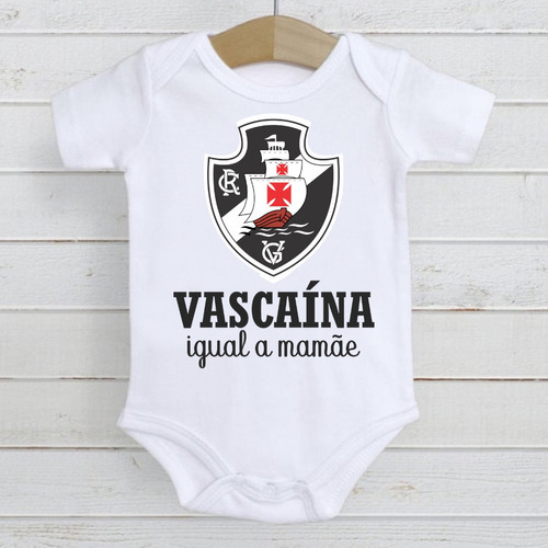 Body Infantil Roupa De Bebê Vasco Vascaina Mae Ref1