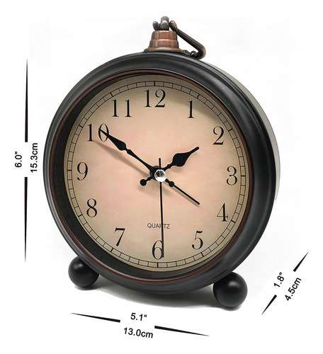 Reloj Despertador Analogico Retro Vintage, Reloj Pequeno ...