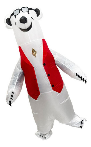 Traje De Halloween Inflável Em Forma De Urso Polar