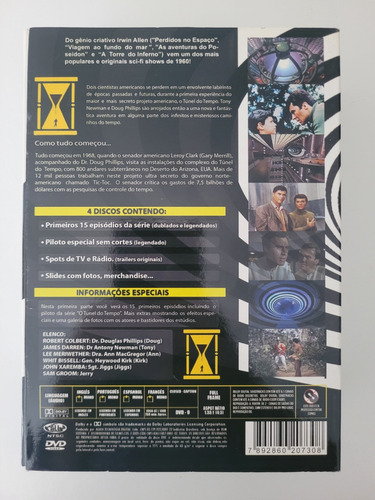 Dvd Túnel Do Tempo Volume 1 Primeira Temporada (4 Dvds) (Usado)