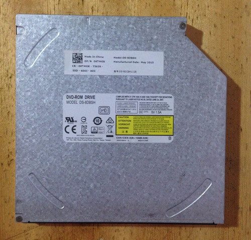 Gravador De Dvd Dell Ds-8dbsh - Para Notebook 