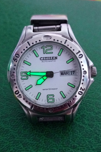 Reloj Citizen Challenger Diver Casi Único Muy Raro Y Escaso Plateado Plateado Blanco (Usado)