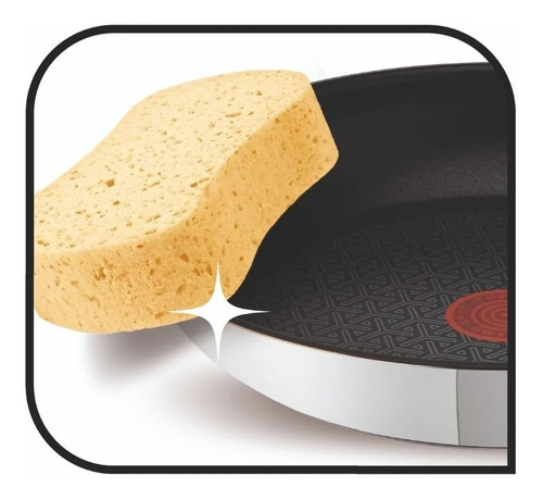 Frigideira prateada de indução antiaderente de teflon Tefal Intuition de 20 cm