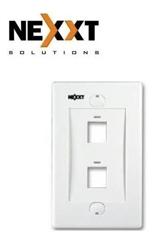 Faceplate 2 Puerto Nexxt Tapa Para Caja Sobrepuesta