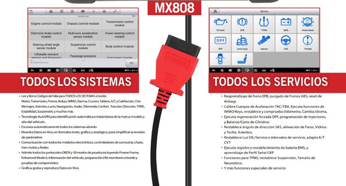 Imagen 3 de 8 de Autel Mx808 Escaner Diagnóstico Electronico Launch Cuotas