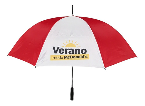 Imagen 2 de 10 de 5 Paraguas Gigantes Con Logo Estampado Full Color En 4 Gajos