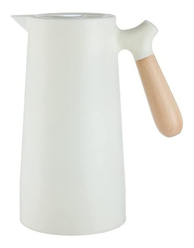 Imagen 1 de 10 de Jarra Termica 1lt Manija Madera Pico Vertedor Diseño Termo