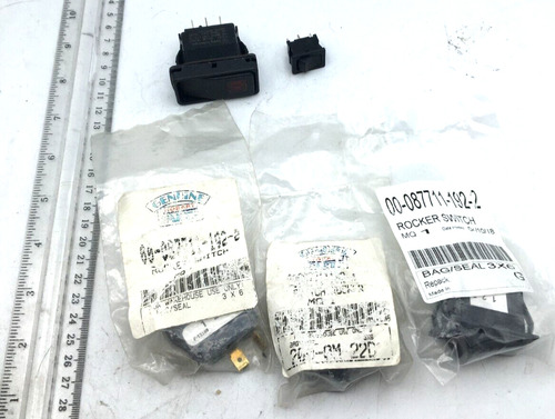Rocker Switch Lot Of 5, (2) Hobart 00-087711-192-2 Read New