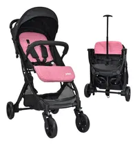Comprar Coche Compacto Para Bebe Tipo Maleta Priori Argus Color Rosa Chasis Negro