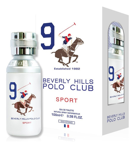Beverly Hills Polo Club Sport 9, 100 ml, para hombre y muestra de regalo