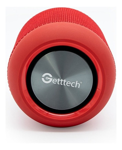 Getttech Bocina Portátil Loud, Bluetooth, Inalámbrico, Microfono Incluido, 5W RMS, Rojo, Asistencia de llamadas, Jack 3.5, lector de tarjetas,GAL-31502R