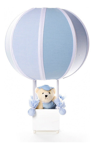 Abajur/ Luminária Balão Boneco Menino Quarto Bebê E Infantil Cor da cúpula Urso Azul