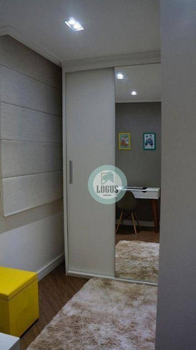 Imagem 7 de 19 de Apartamento Impecável De 46m² Composto Por 2 Dormitórios Sendo 1 Suíte, À Venda Por R$ 350.000,00 - Paraíso - Santo André/sp - Ap1785