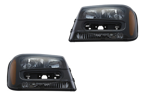 2) Faros Delanteros Depo Trailblazer Chevrolet 2002-2005